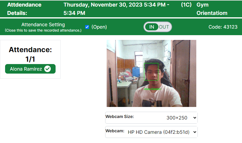 Face Recognition Attendance preview